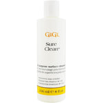 GiGi Sure Clean Wax Remover 8 Fluid Ounce front view bottle of professional surface cleaner