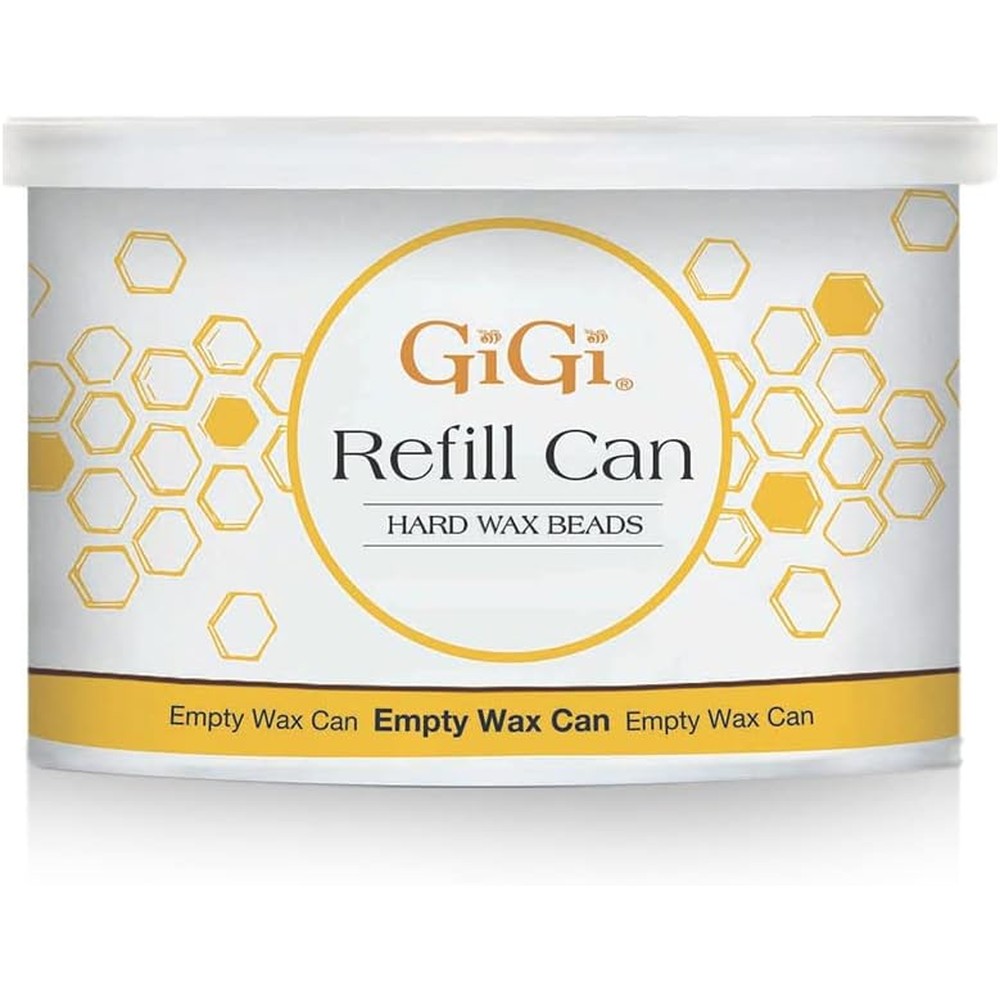 GiGi Empty Hard Wax Beads Refill Can front view for professional wax warmers