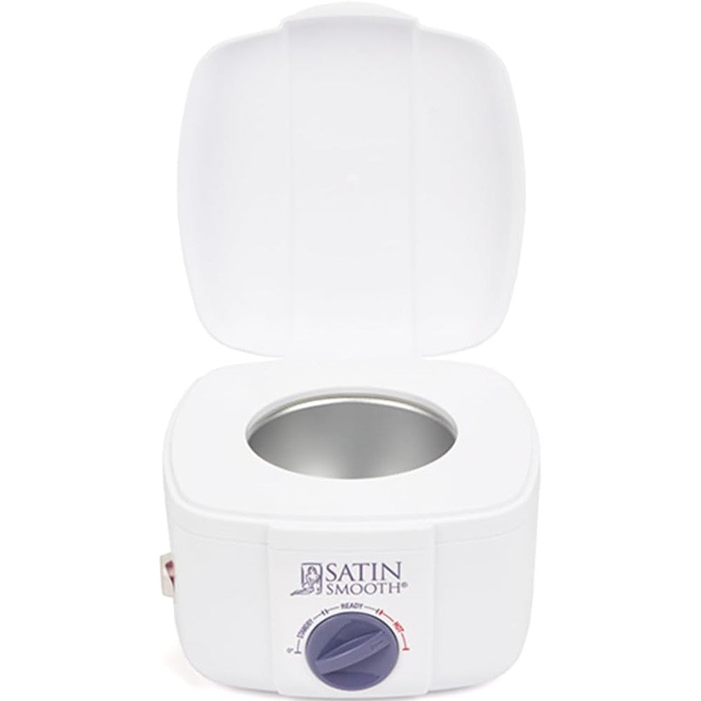 Satin Smooth professional single wax warmer front view with temperature adjustment dial