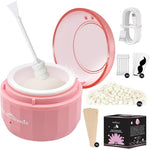 Maromamix mini portable nose wax kit front view showcasing the pink wax warmer.