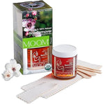 MOOM Organic Sugar Wax Hair Removal Kit front view showing the six ounce jar with packaging