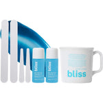 Bliss Poetic Waxing At Home Wax Kit front view showcasing the packaging box and six piece contents