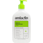 AmLactin Daily Nourish Therapeutic Body Lotion 14.1 Ounce front view bottle with pump for dry skin