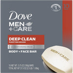 Dove Men Care Deep Clean Body and Face Bar pack front view imported skincare