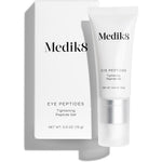 Medik8 Eye Peptides Gel bottle showing the 0.5 oz packaging for under eye care