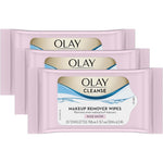 Olay Rose Water makeup remover wipes triple pack for gentle facial cleansing