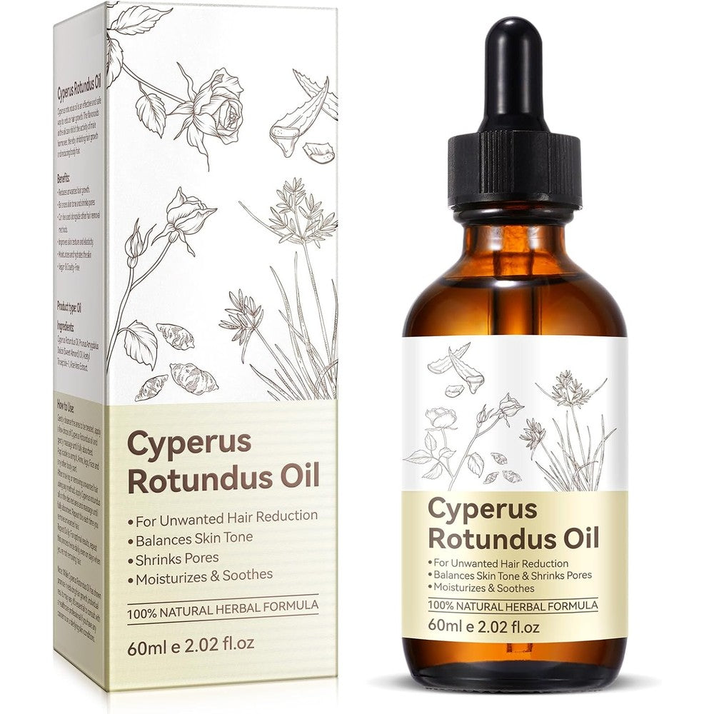 Jiuyuanchunchj Cyperus Rotundus Oil 60ml front view bottle