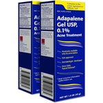 TARO Adapalene 0.1% USP Gel tube for acne prone skin treatment