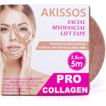 Akissos Gen II 3 in 1 Collagen Face Tape front view roll for wrinkle reduction