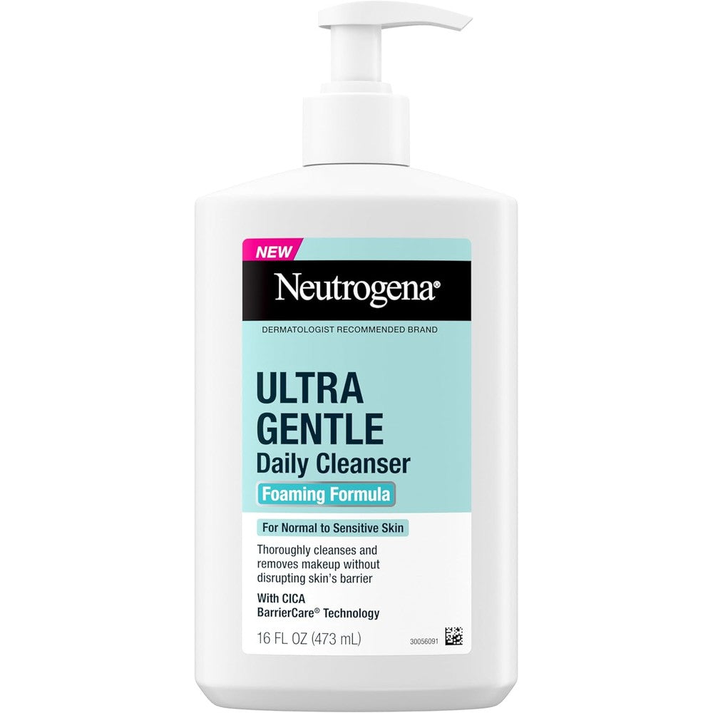 Neutrogena Ultra Gentle Foaming Facial Cleanser front view bottle