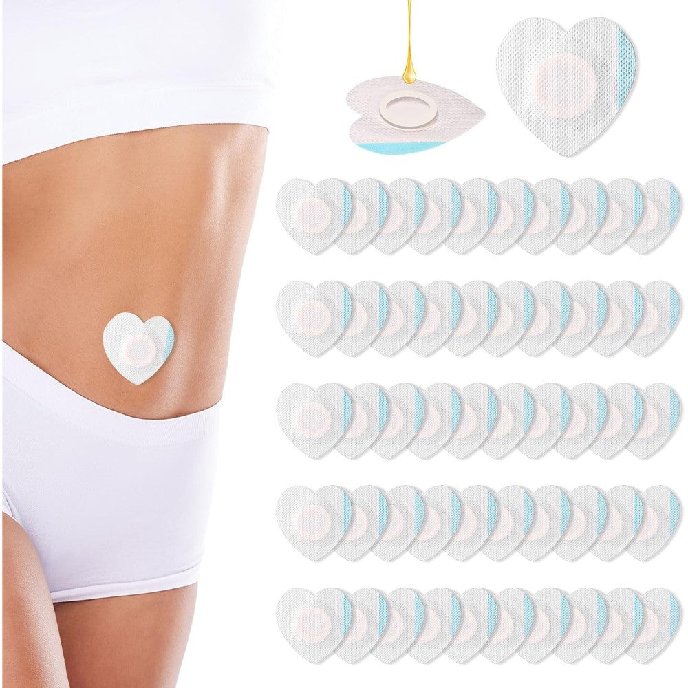 Gosknor castor oil wrap belly button patches front view packaging