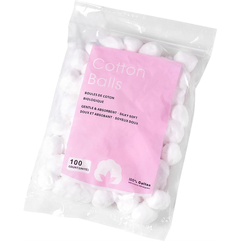 Ar3 Beauty 100 percent pure cotton balls front view packaging