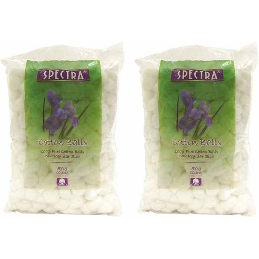 Hedume 1200 count pure cotton balls front view for skincare and first aid