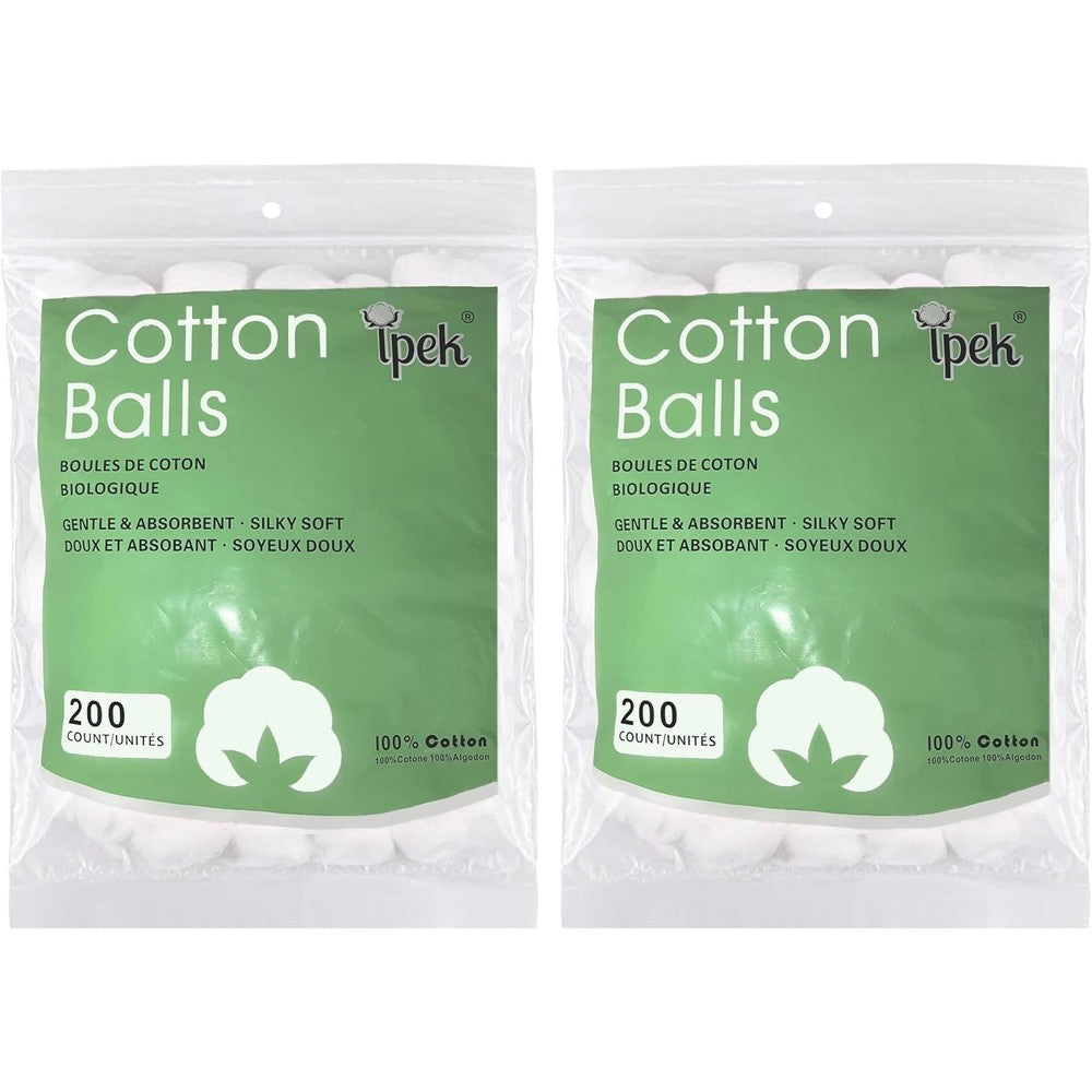 Yuanwovv premium organic cotton balls front view packaging
