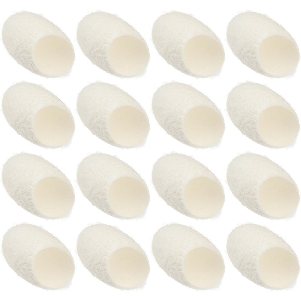 Minkissy 100 Count Organic Natural Silkworm Cocoons Facial Cleanser Balls For Gentle Exfoliation And Blackhead Removal - Image 1
