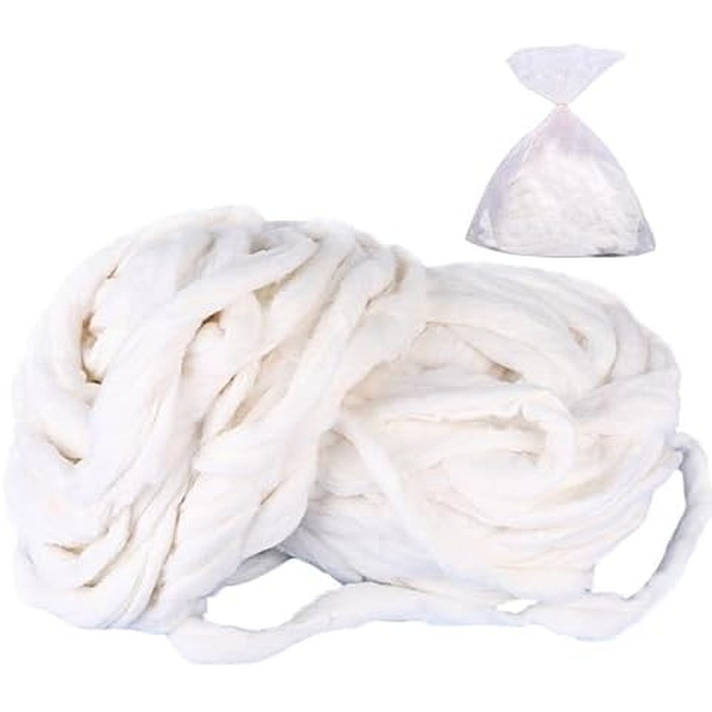 Yuanwovv 300g pure cotton sliver coil front view for beauty use