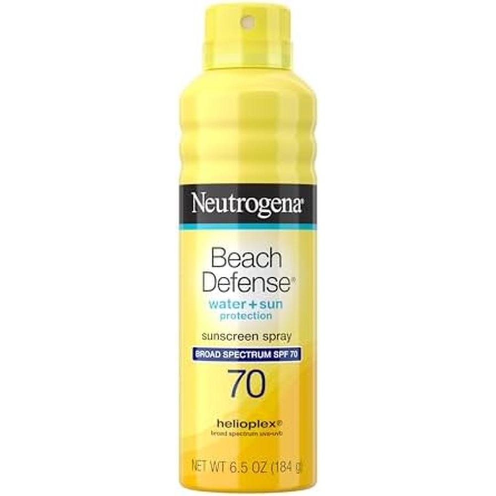Neutrogena Beach Defense Sunscreen Spray SPF 70 front view bottle