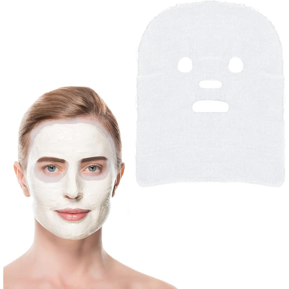 Picidae pre cut gauze facial cotton beauty face pads front view of pack for professional spa treatments