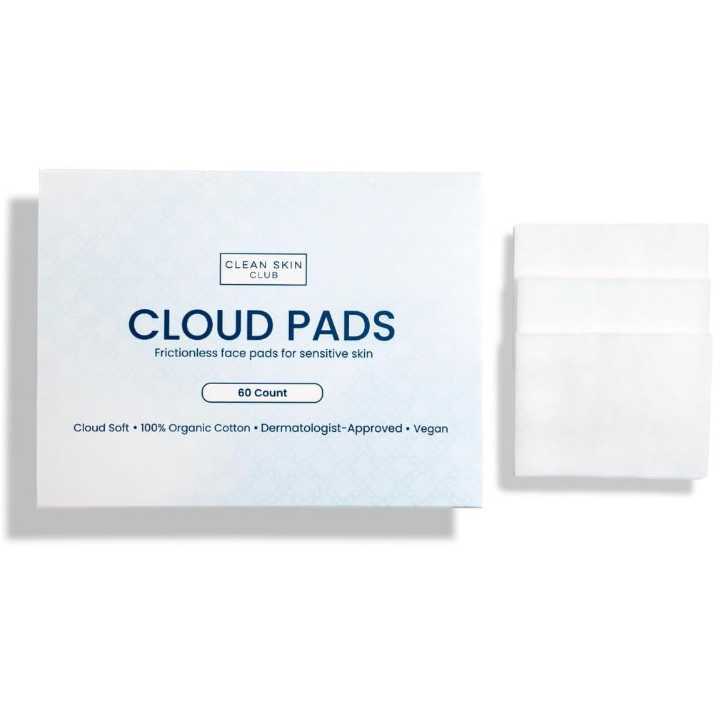 Clean Skin Club Cloud Pads 60 organic cotton makeup remover pads