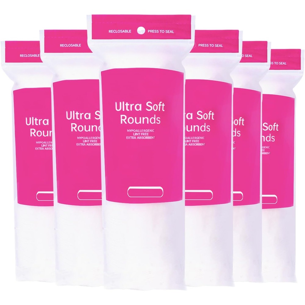 Astraescly premium cotton rounds front view pack for gentle facial cleansing