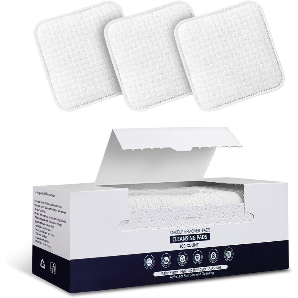 PUPUPE premium natural pure cotton pads front view packaging for daily skincare routines