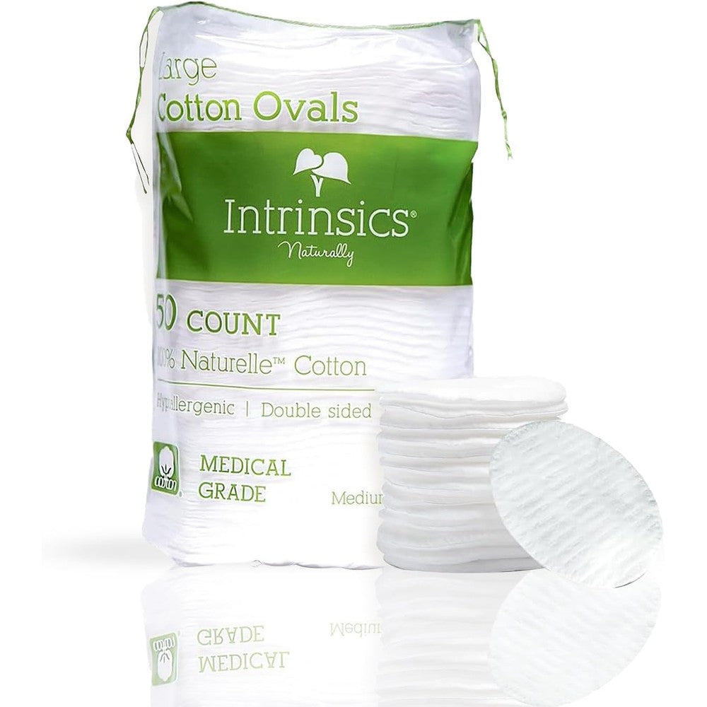 Intrinsics Premium Large Cotton Rounds 50 count front view packaging