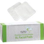 ForPro Premium Pure and Simple XL Facial Pads front view packaging of USA imported cotton squares.