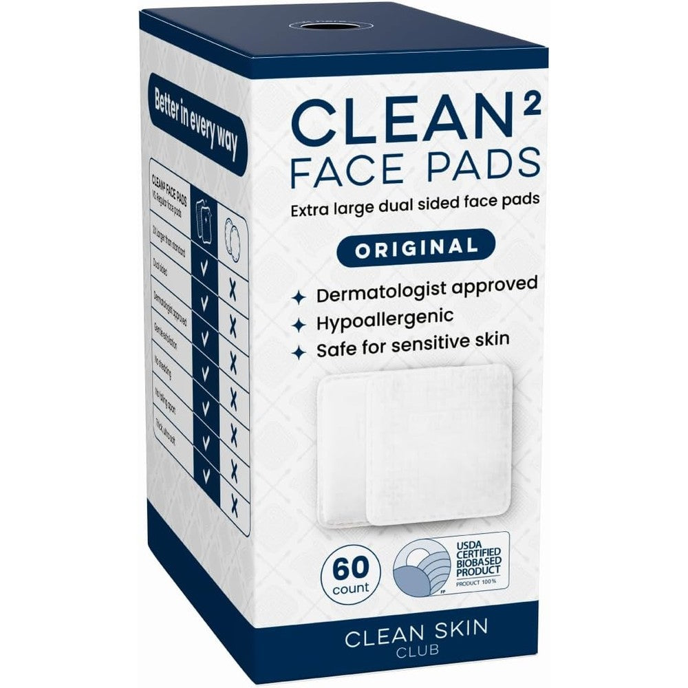Clean Skin Club Clean Pads 2.0 triple layer organic cotton facial pads