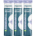 Cliganic premium cotton rounds 300 count for makeup removal and facial toner