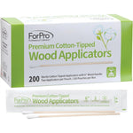 ForPro Premium Cotton-Tipped Wood Applicators box front view