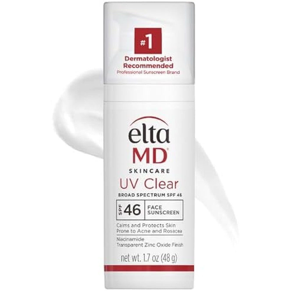 EltaMD UV Clear Face Sunscreen SPF 46 front view premium mineral sun protection