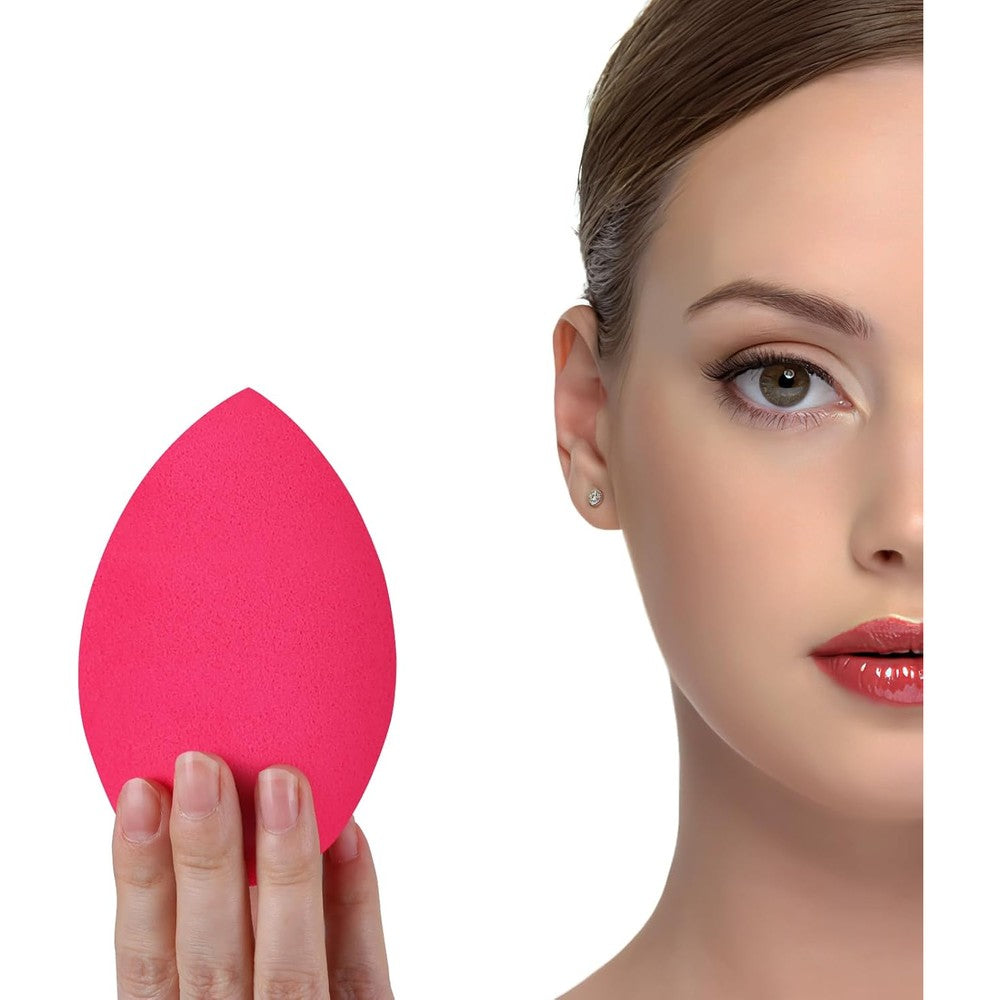 OtNiap extra large makeup beauty sponges blender front view featuring pink teardrop shape.
