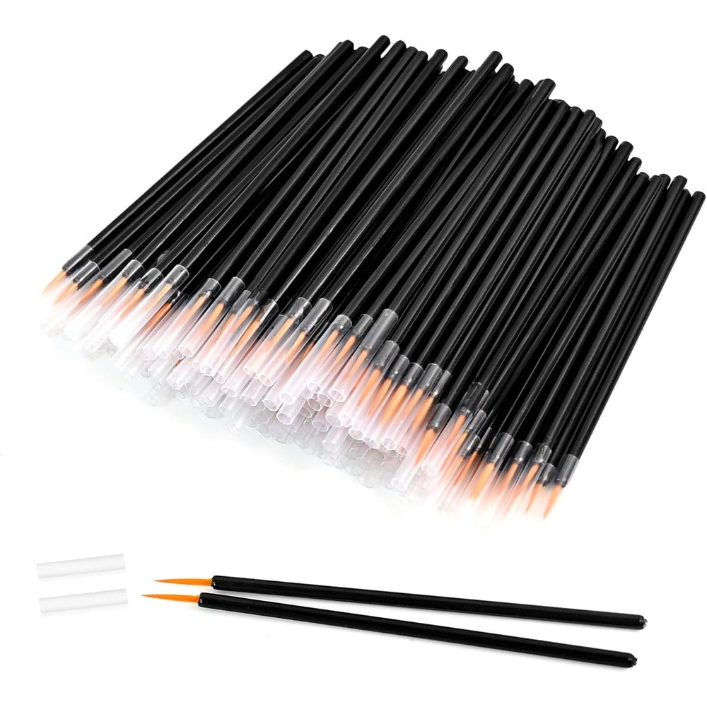 Taefuwr disposable eyeliner brush pack front view professional cosmetic wands
