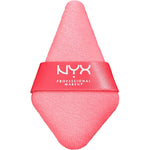 NYX Professional Makeup Wonder Setting Powder Puff front view pink triangle applicator