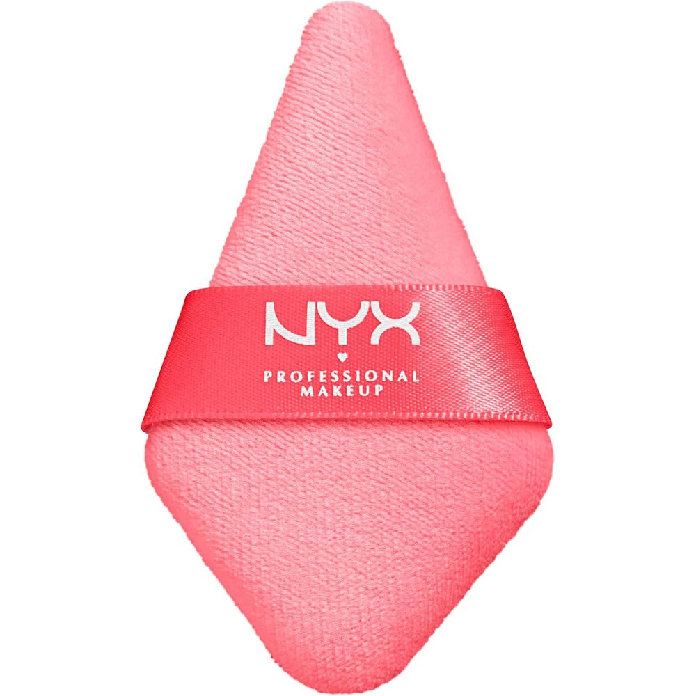 NYX Professional Makeup Wonder Setting Powder Puff front view pink triangle applicator