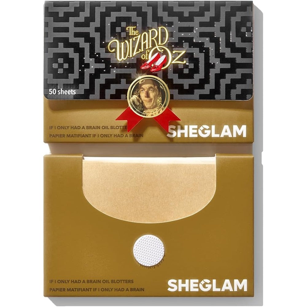 SHEGLAM Wizard of Oz If I Only Had A Brain Oil Blotting Paper front view packaging