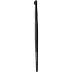 e.l.f. Wing It Liner Brush front view showing the uniquely curved synthetic bristle head and black handle.