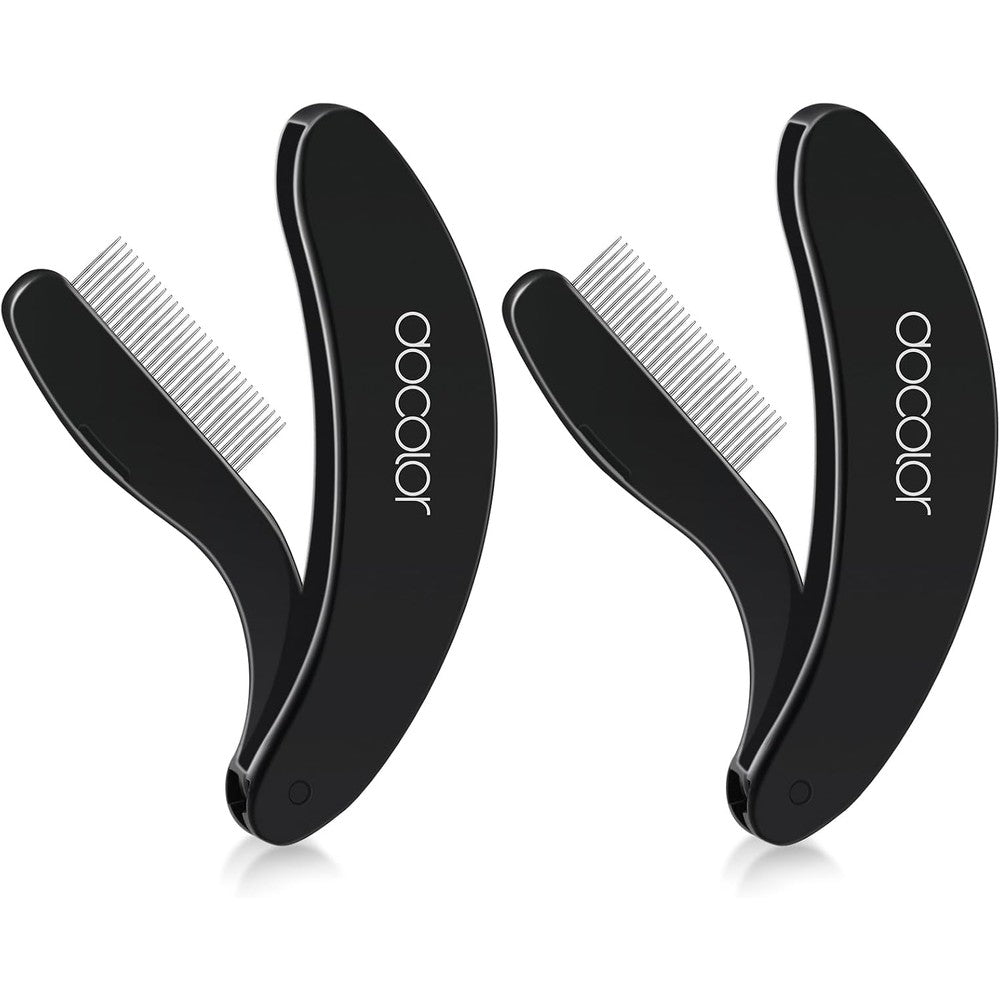 Docolor foldable eyelash comb separator tool front view