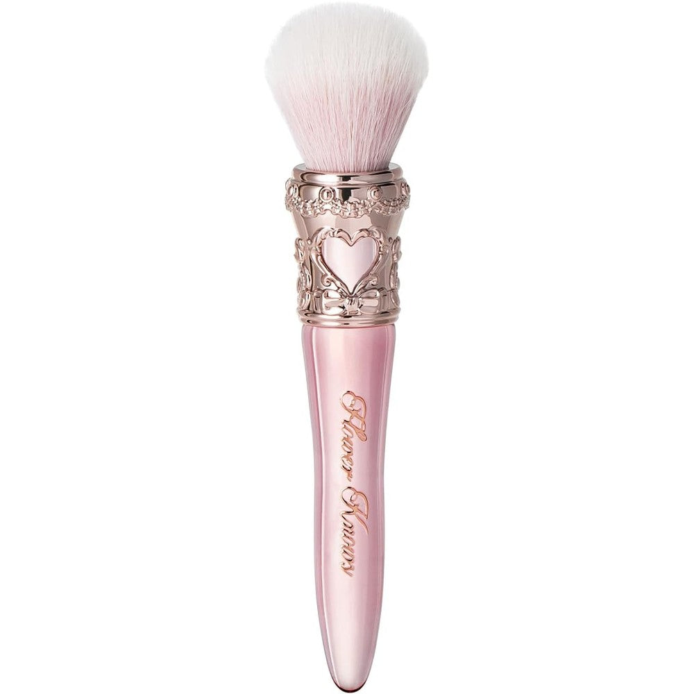 Flower Knows Sweetie Bear Rounded Blush Brush Strawberry Pink front view