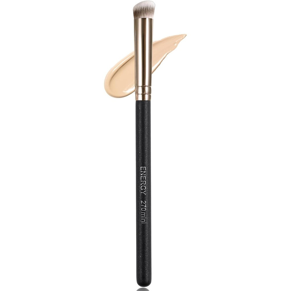 ENERGY small concealer brush mini flat angled kabuki front view