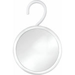 Mirrorvana hangable round fogless shower shaving mirror front view displaying the clear reflective surface.