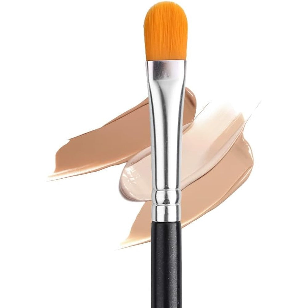 IPRESTA flat concealer brush front view professional synthetic makeup applicator