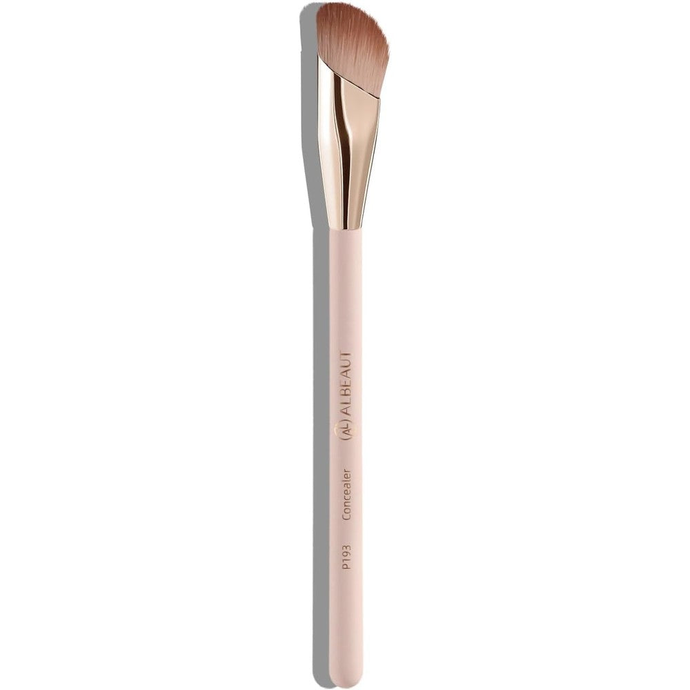 Albeaut small angled concealer brush front view for professional under eye blending