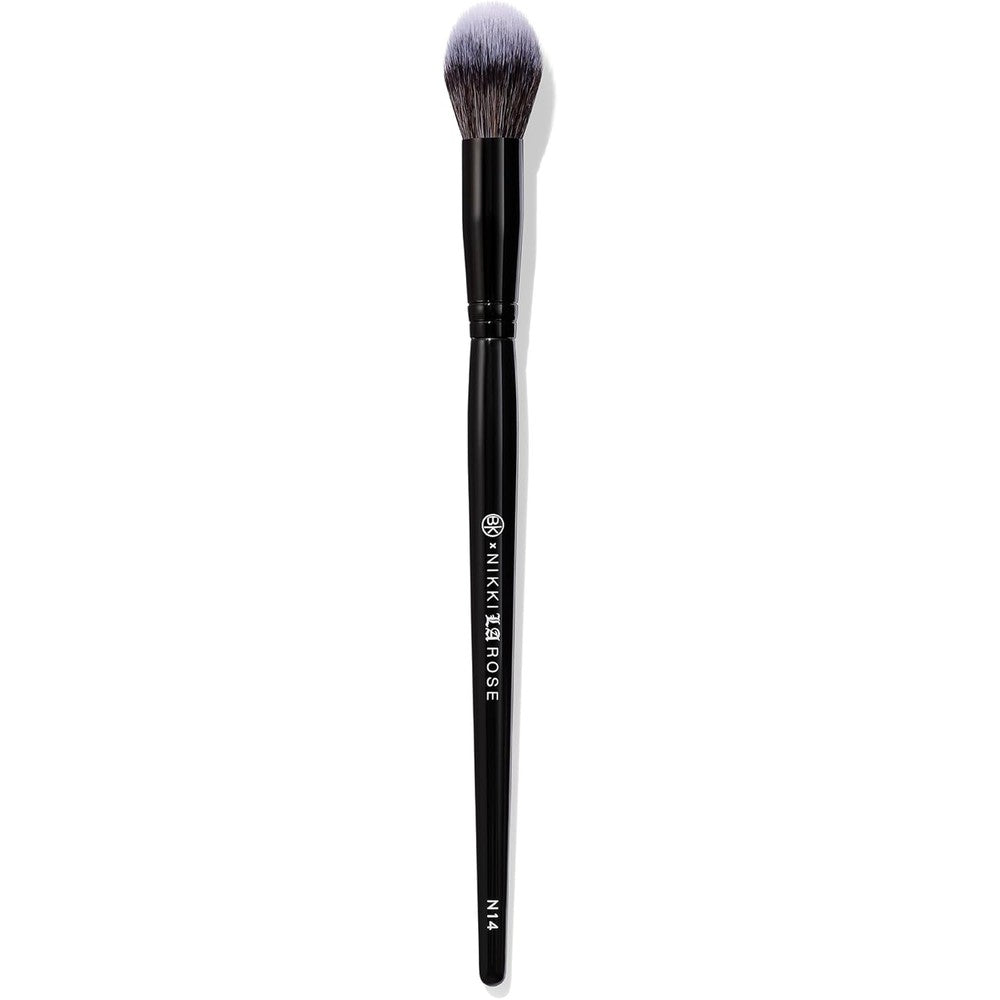 BK Beauty Nikki La Rose Number N14 Petite Precision Concealer Brush front view professional makeup tool
