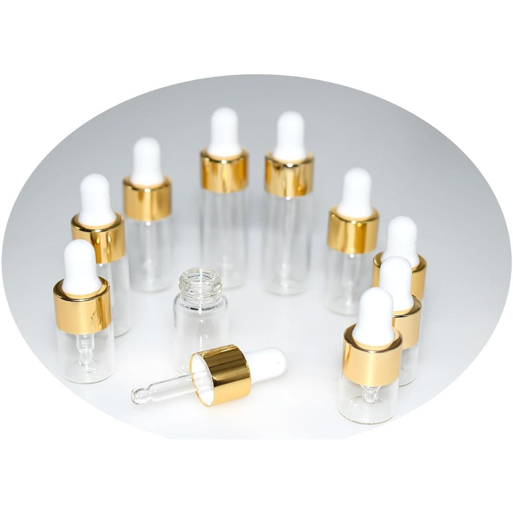 Hustar mini glass dropper bottles set front view