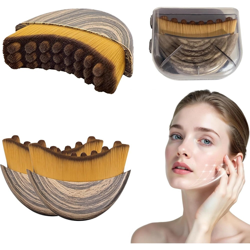 LORSHEL Lymphatic Contour Face Brush front view premium dual pack facial massager