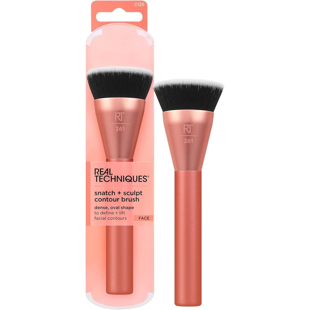 Real Techniques Snatch and Sculpt Contour Makeup Brush front view authentic imported beauty tools India