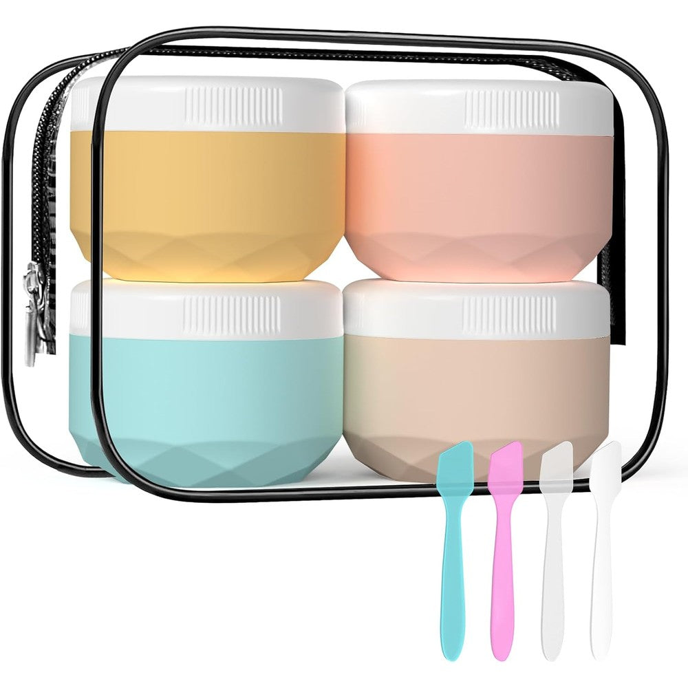 WLEAD 4 pack travel containers for toiletries front view