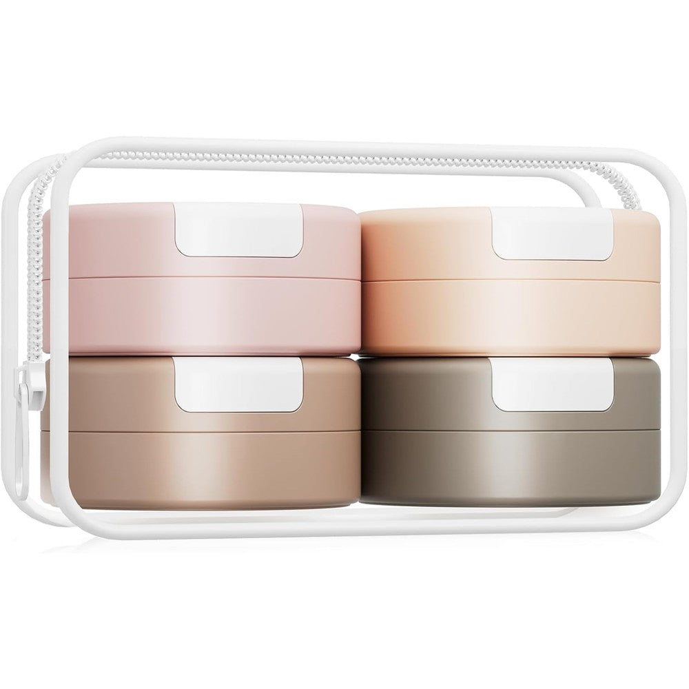 Gemice magnetic travel containers 4 pack front view