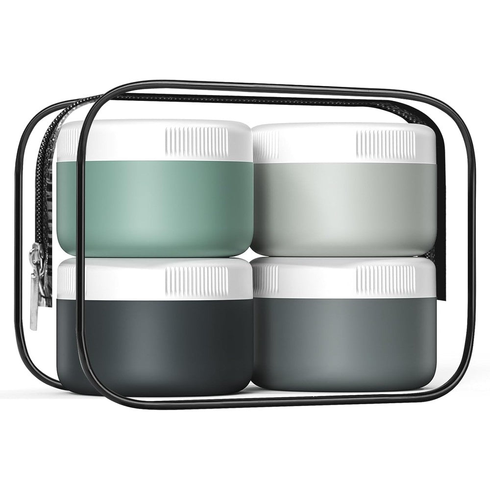 Kuangre silicone travel containers for toiletries front view